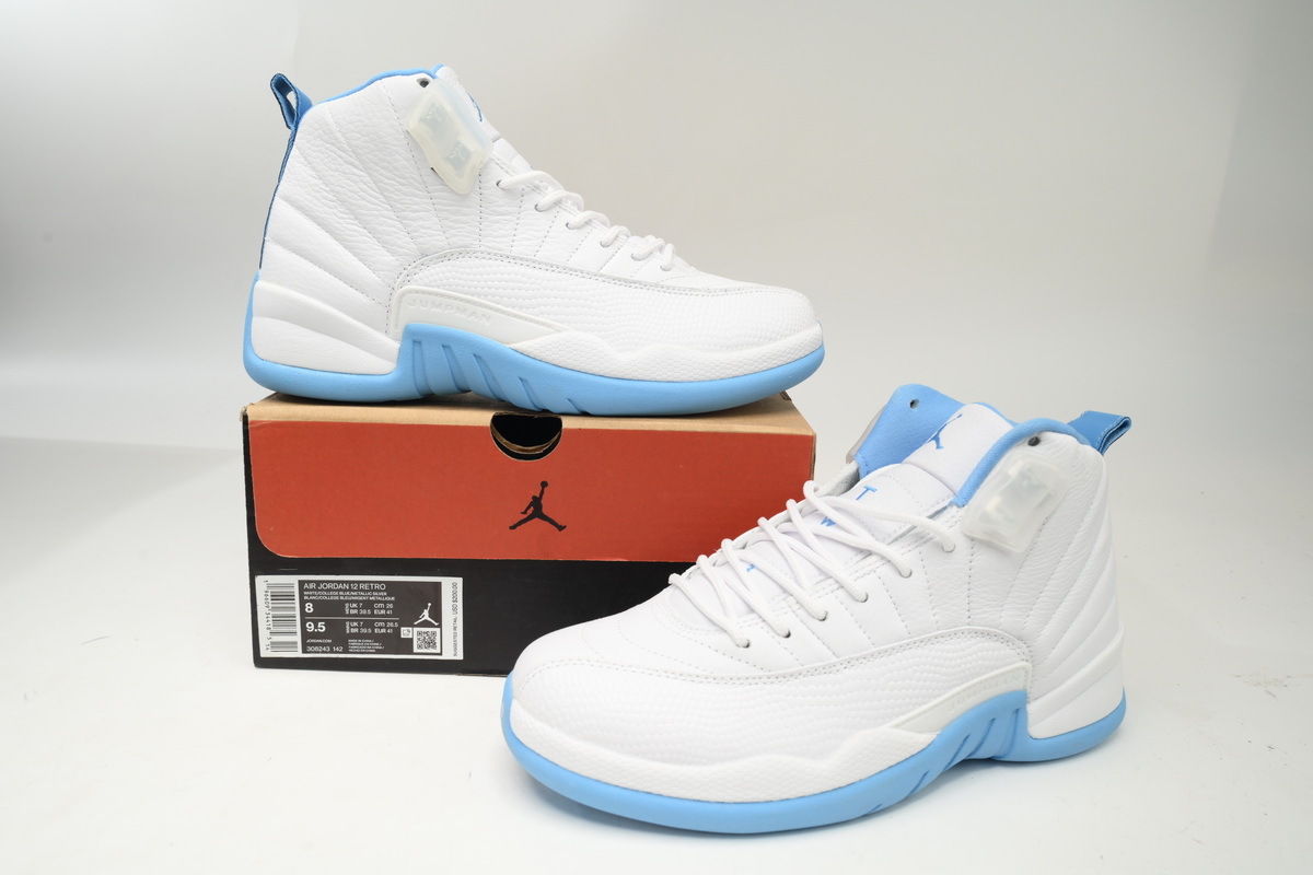 Jordan 12 Retro White University Blue 308243-142