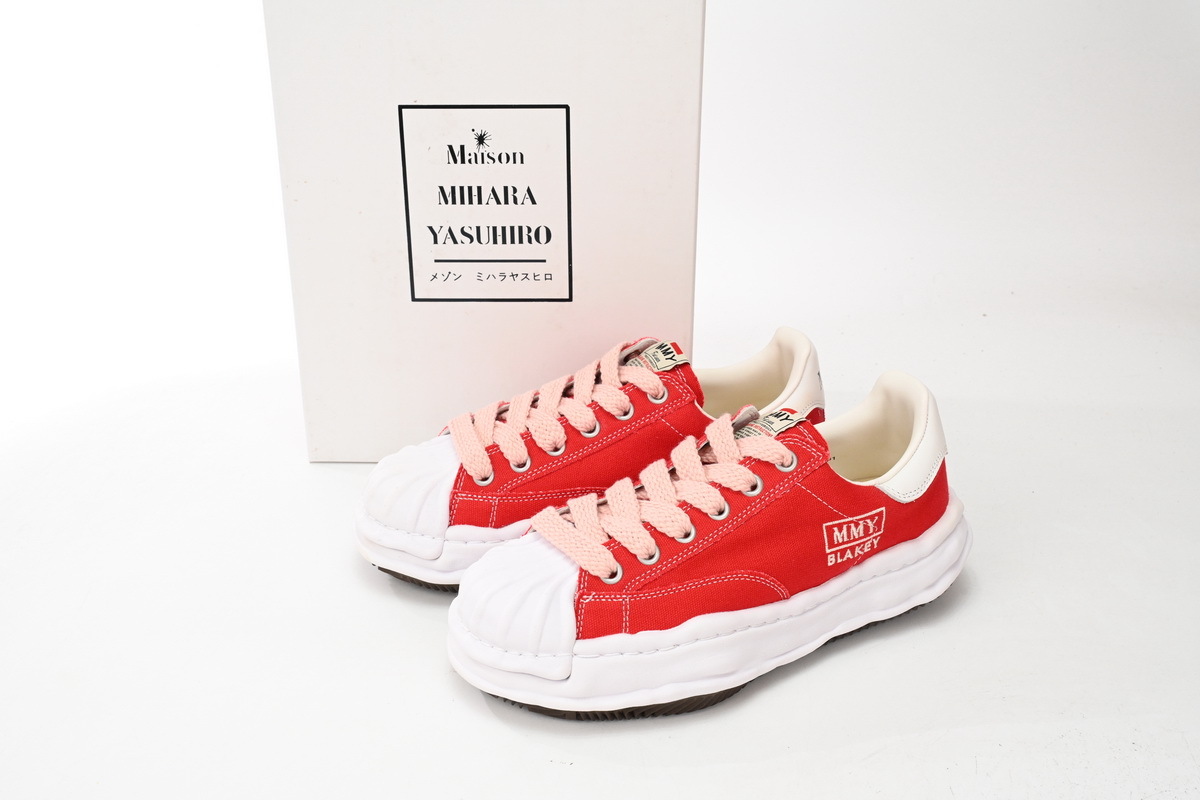 Maison Mihara Yasuhiro Peterson OG Sole Canvas Low White and Red