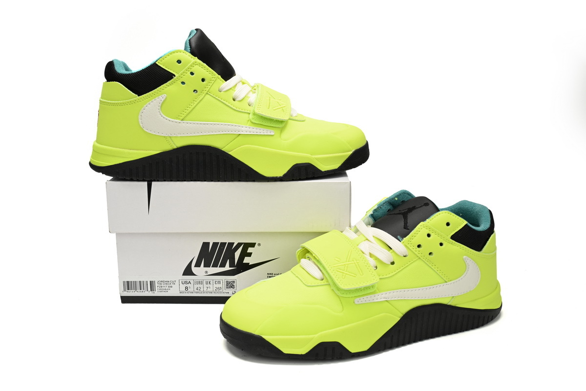 Travis Scott x Jordan Cut The Check Fluorescent Green FZ8117-309