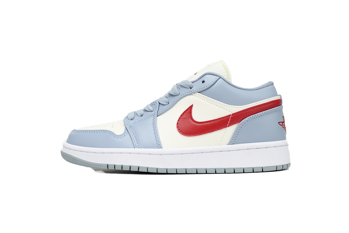 Jordan 1 Low Blue Whisper Dune Red DC0774-164