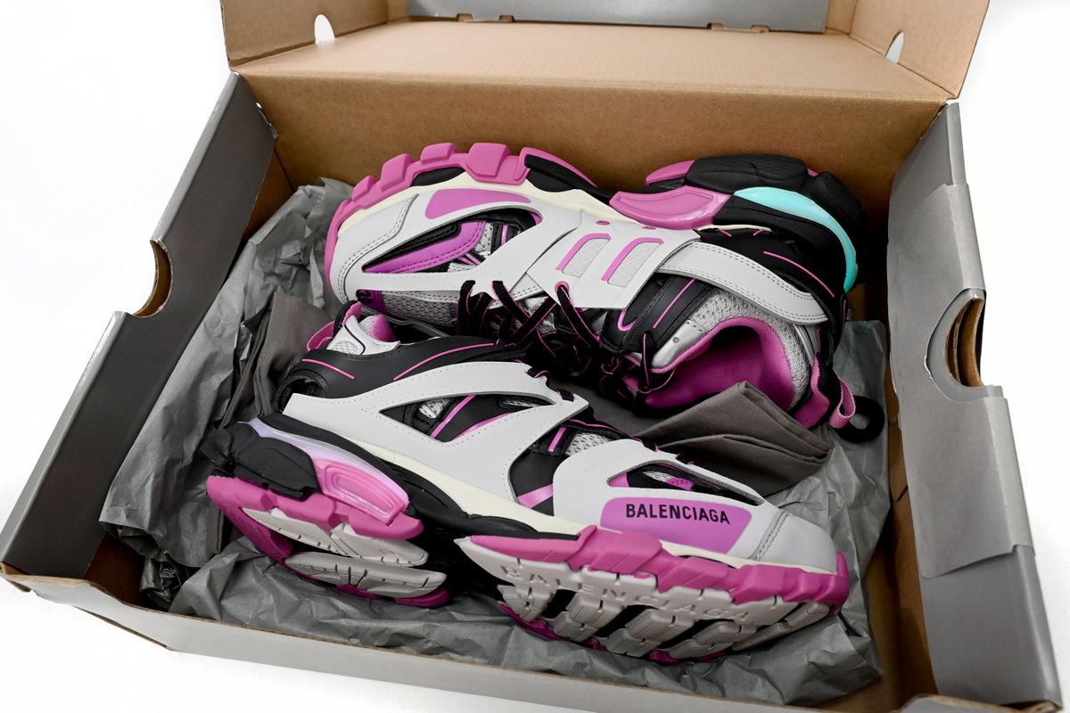 Balenciaga Track LED Grey Pink Black 555032 W3AD 31252