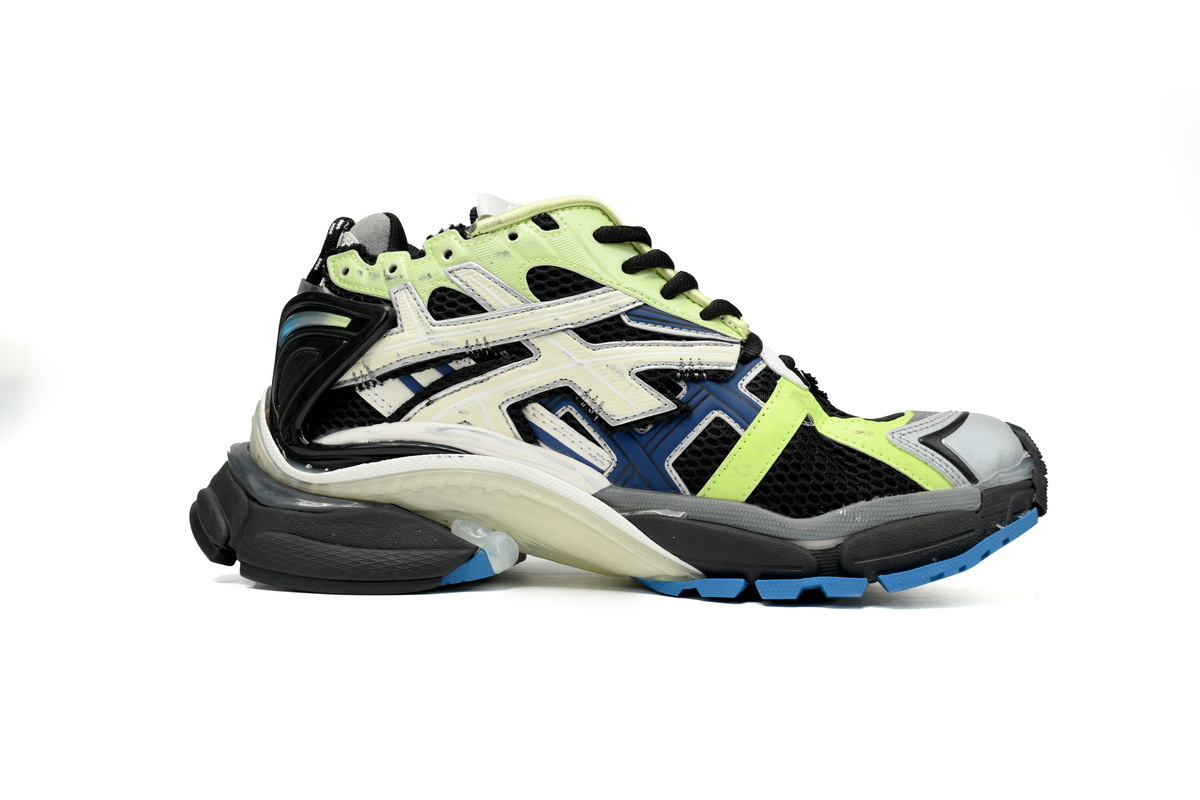 Balenciaga Runner Sneaker Grey Blue Green 677403 W3RB5 5179