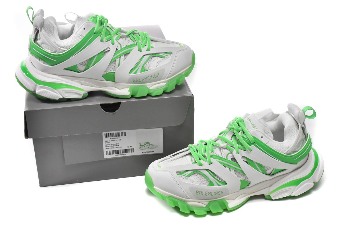Balenciaga Track Grey Fluo Green 542023 W3HL1 9535