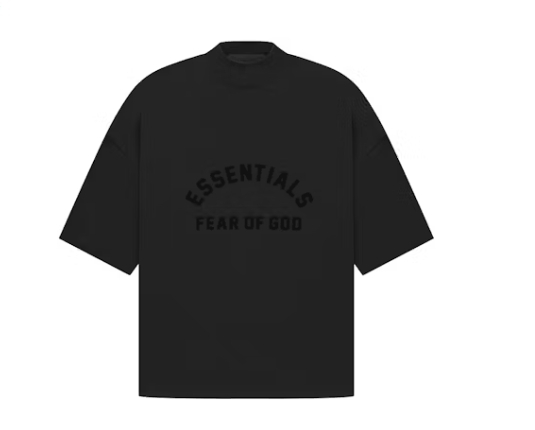 Fear of God Essentials Arch Logo Tee Jet Black