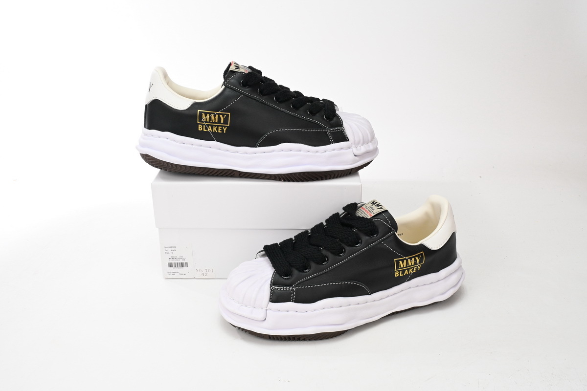 Maison Mihara Yasuhiro Blakey OG Sole Leather Low Black A06FW702