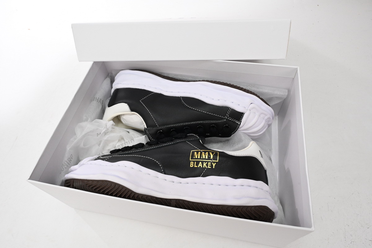 Maison Mihara Yasuhiro Blakey OG Sole Leather Low Black A06FW702