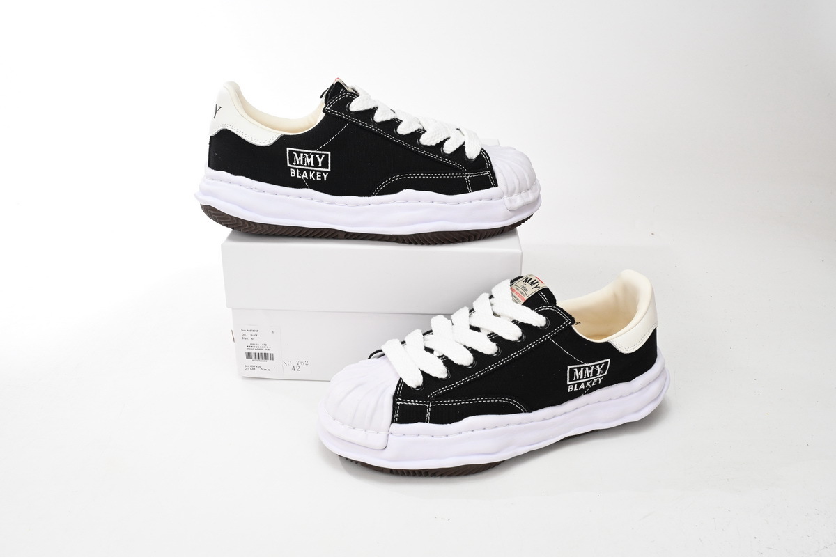 Maison Mihara Yasuhiro Blakey OG Sole Canvas Low Black A08FW735