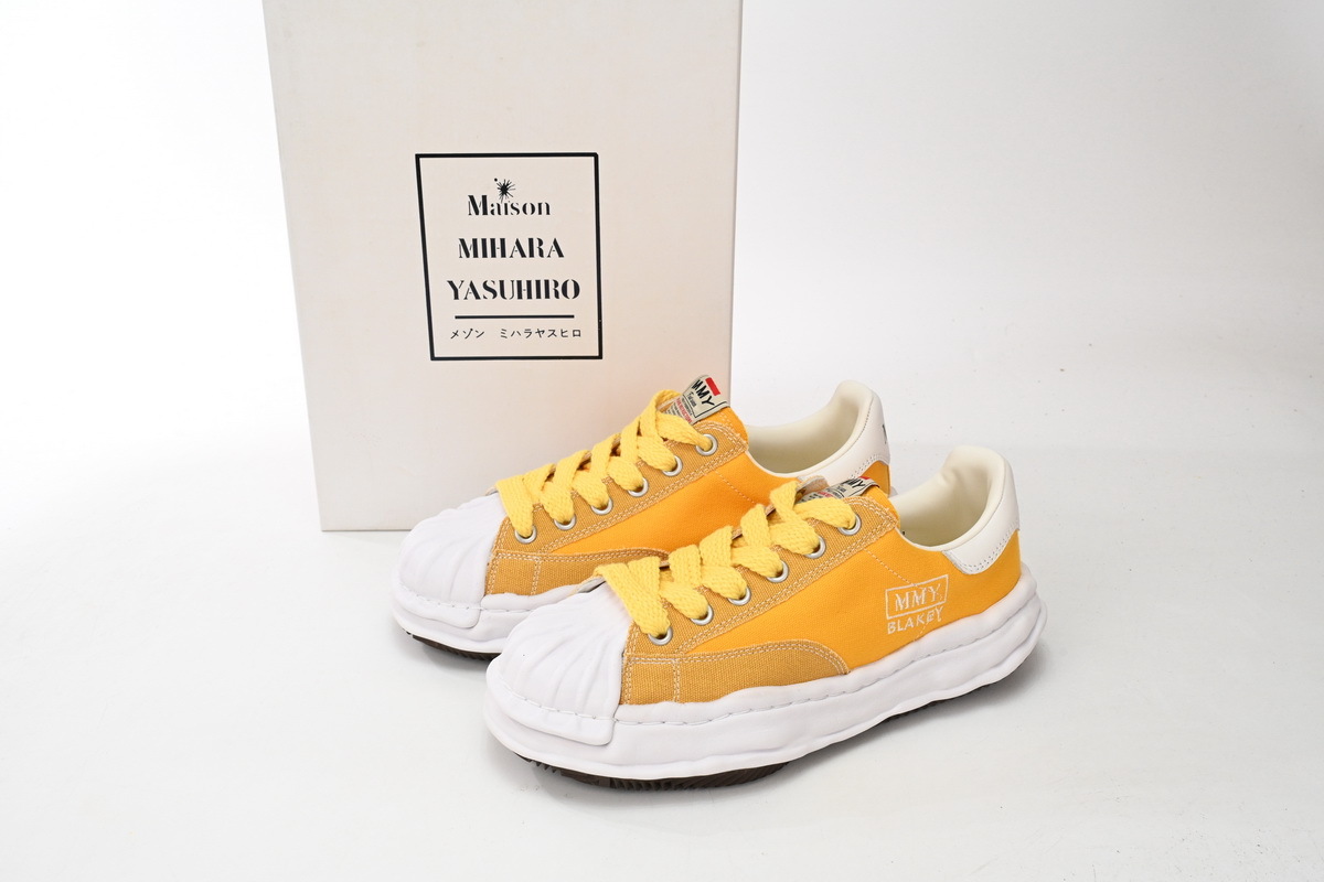 Maison Mihara Yasuhiro Blakey OG Sole Canvas Low Yellow
