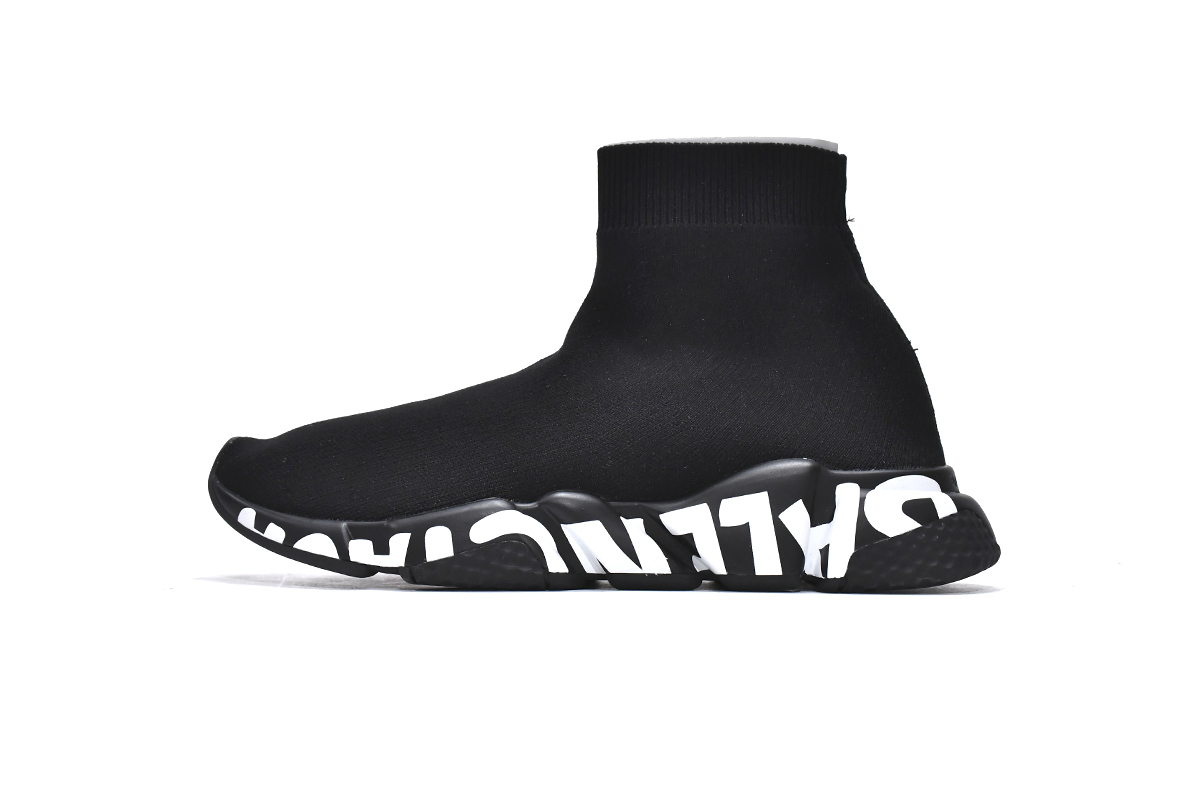 Balenciaga Speed Trainer Graffiti Black White