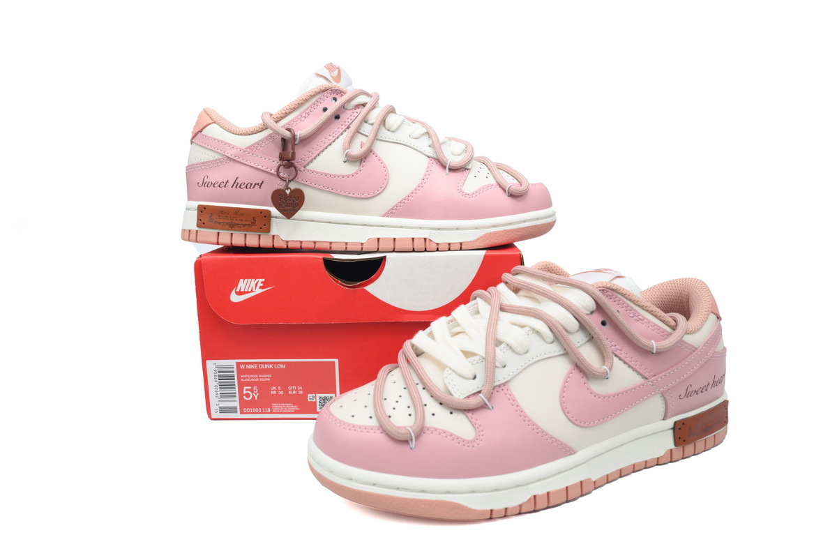 Nike SB Dunk Low Pink and White DD1503-118