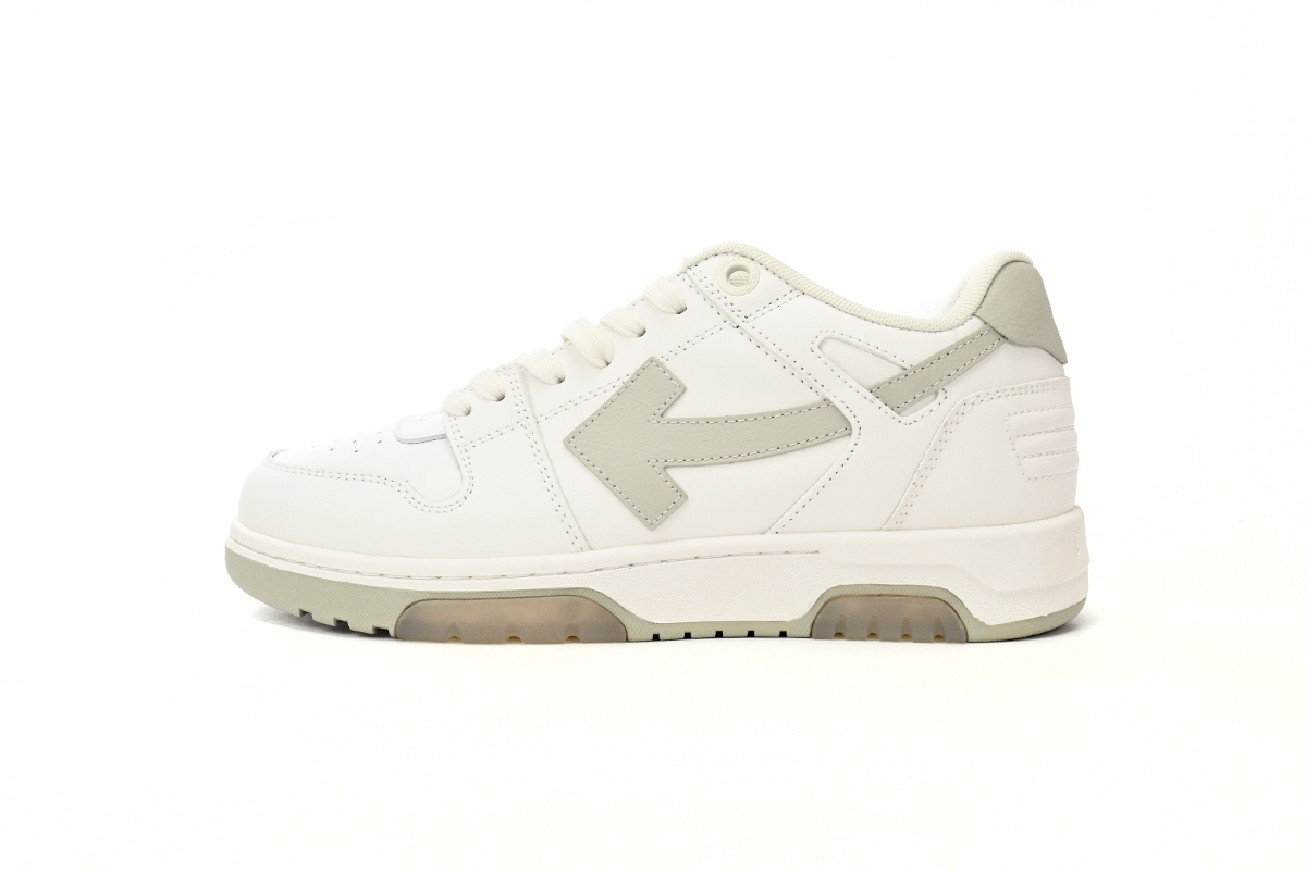 OFF-WHITE Out Of Office OOO Low Tops  Ivory Grey OMIA18 9F21LEA00 10161
