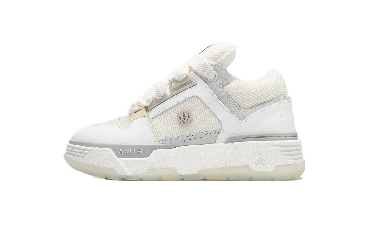 AMIRI MA-1 Leather White Grey