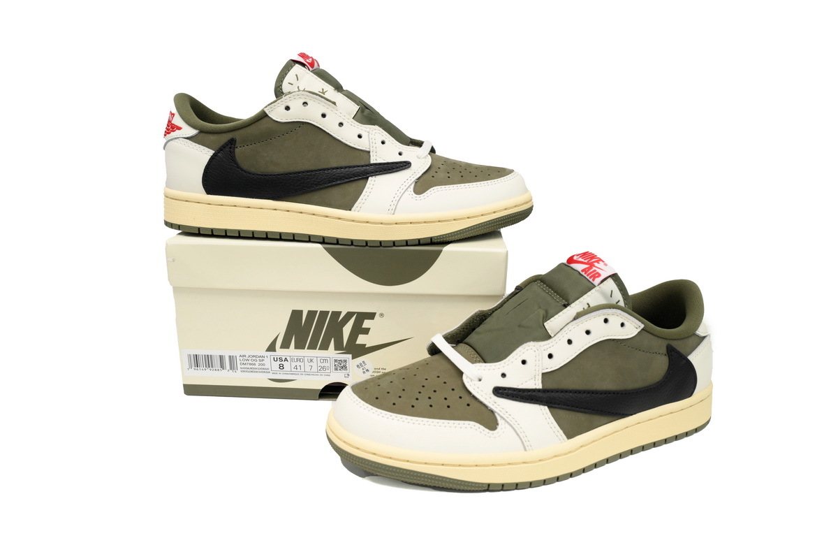 Travis Scott x Air Jordan 1 Low Olive DM7866-200