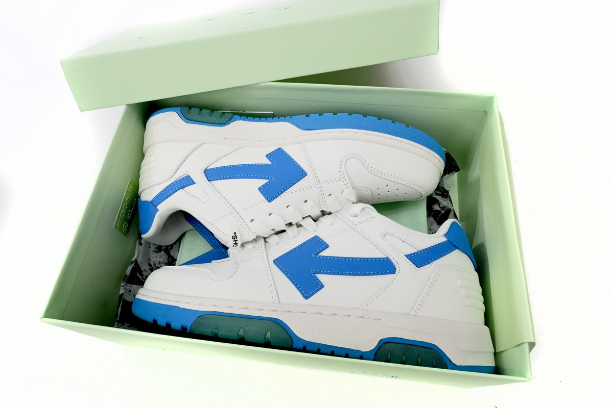 OFF-WHITE Out Of Office OOO Low Tops Lake Blue OMIA189 C99LEA00 20145