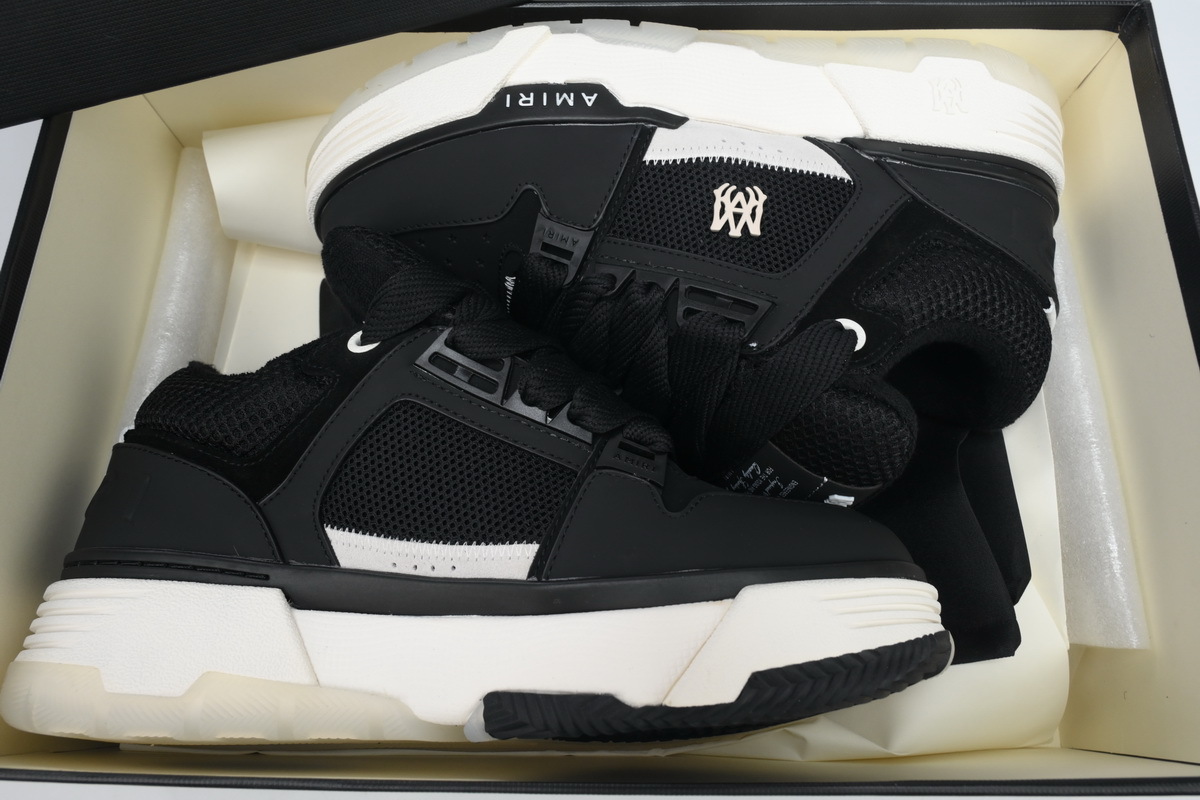 AMIRI MA-1 Leather Black White