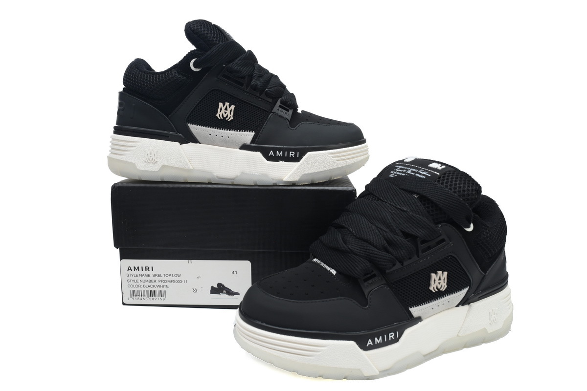 AMIRI MA-1 Leather Black White