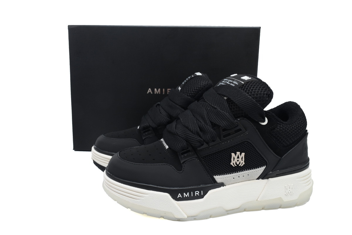AMIRI MA-1 Leather Black White