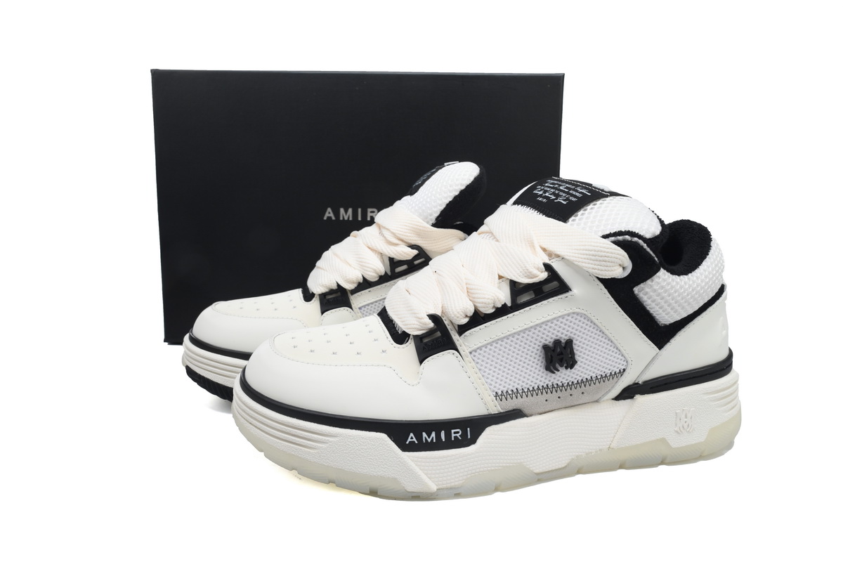 AMIRI MA-1 Leather Black and White