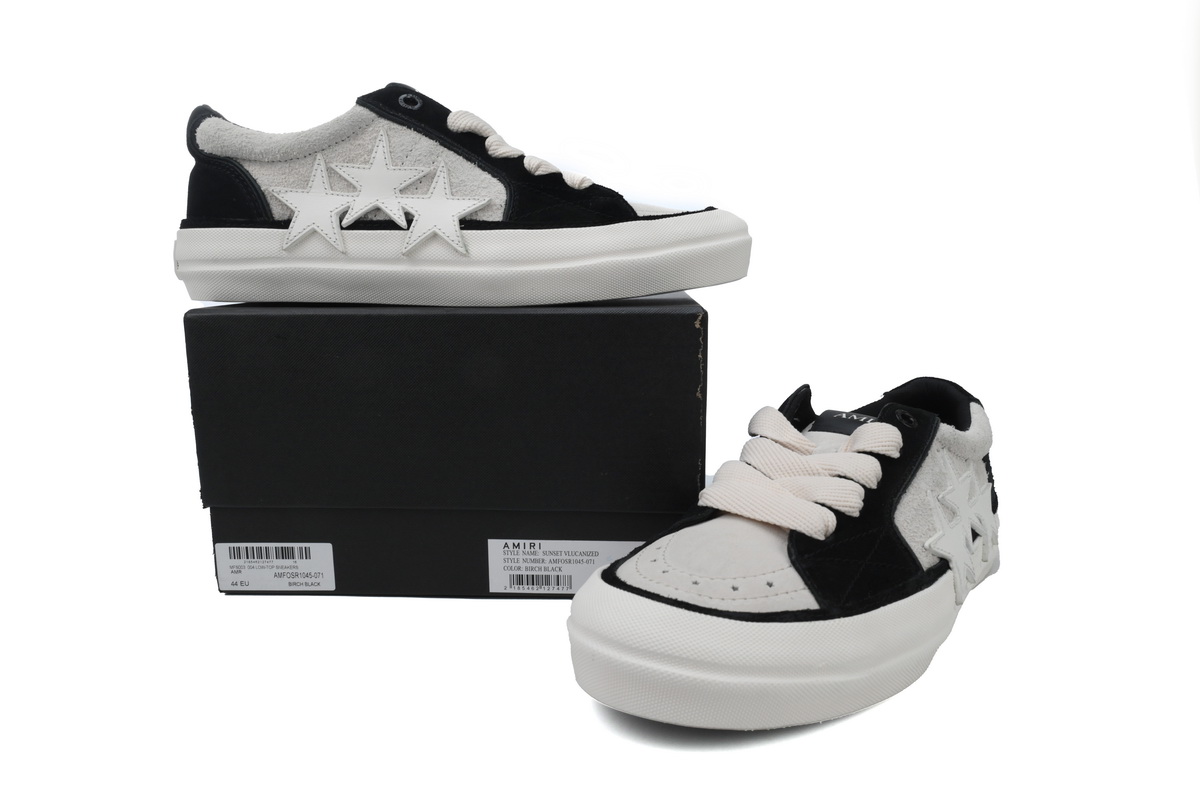 AMIRI Sunsket Skate Sneaker Black and White