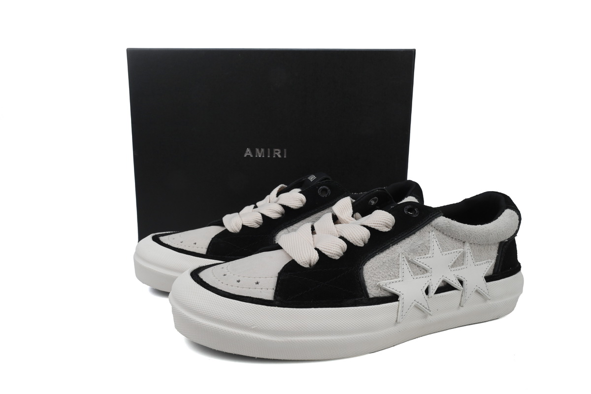 AMIRI Sunsket Skate Sneaker Black and White