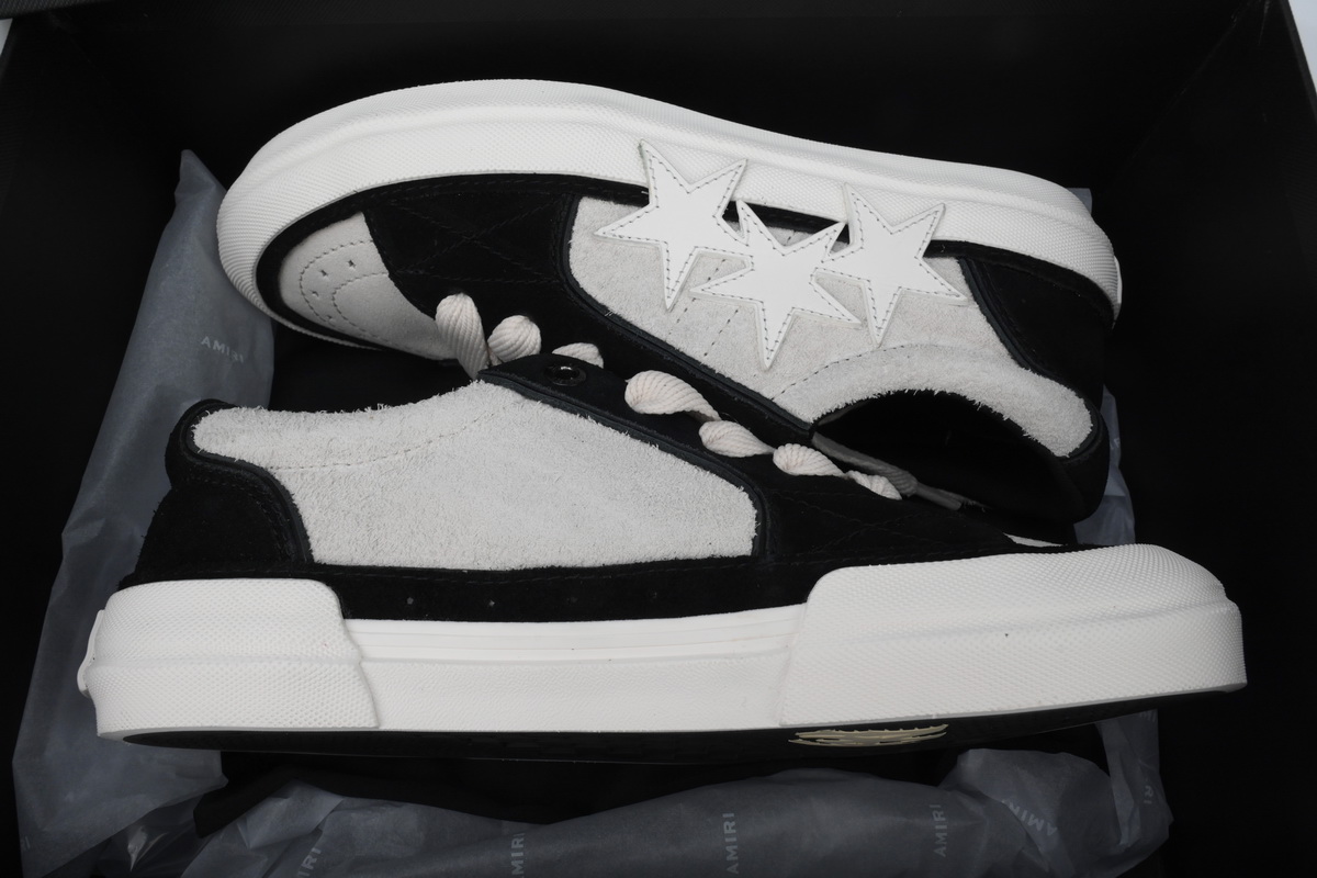 AMIRI Sunsket Skate Sneaker Black and White