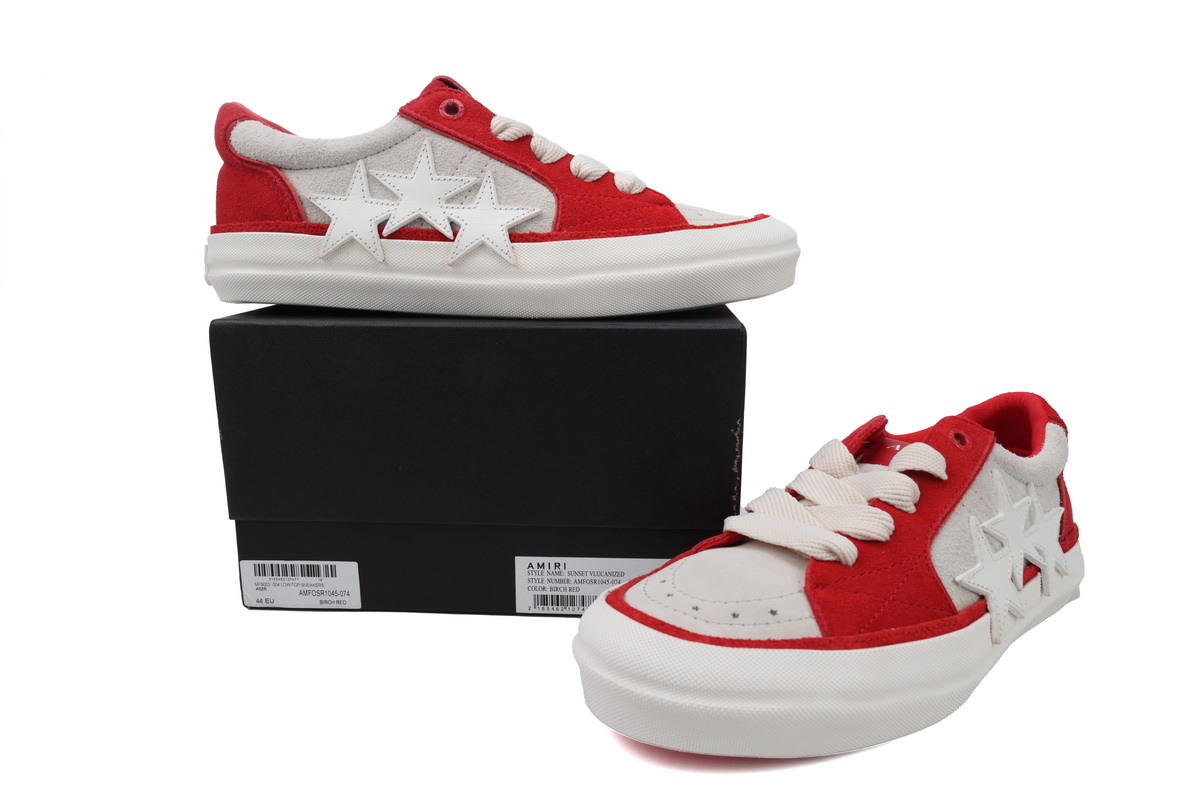 AMIRI Sunsket Skate Sneaker Red