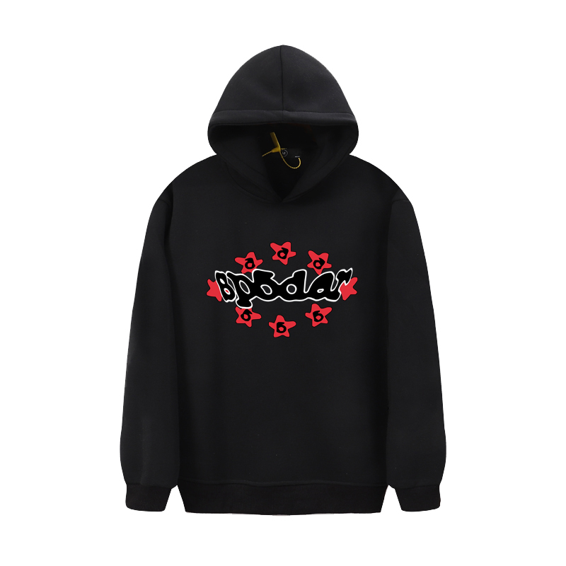 Sp5der Hoodie Black and White