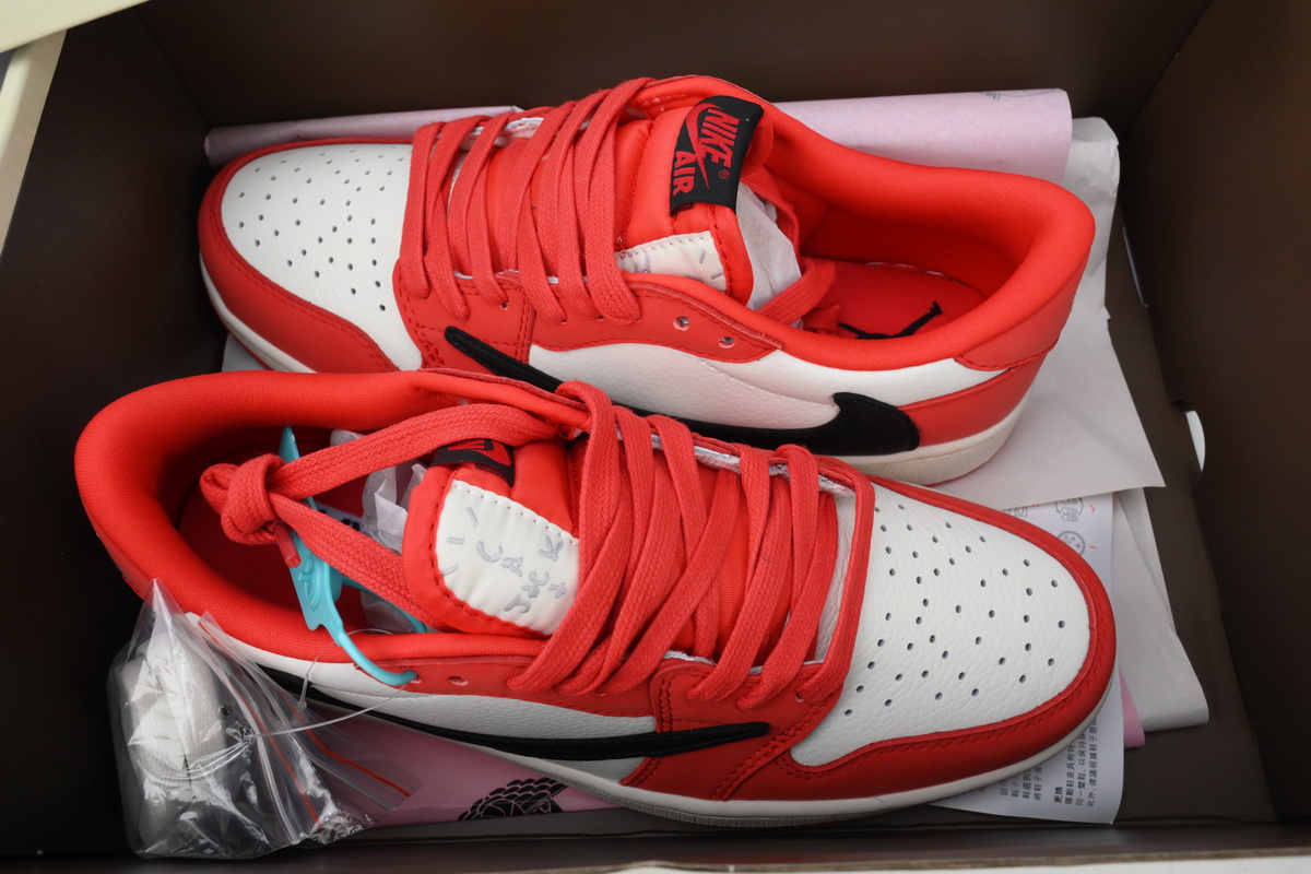 Travis Scott x Air Jordan 1 Low Red DM7688-100