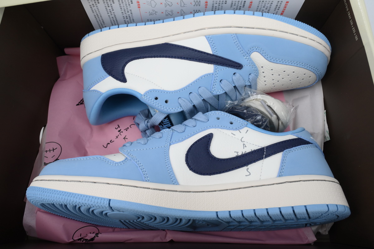 Travis Scott x Air Jordan 1 Low Blue DM7688-400
