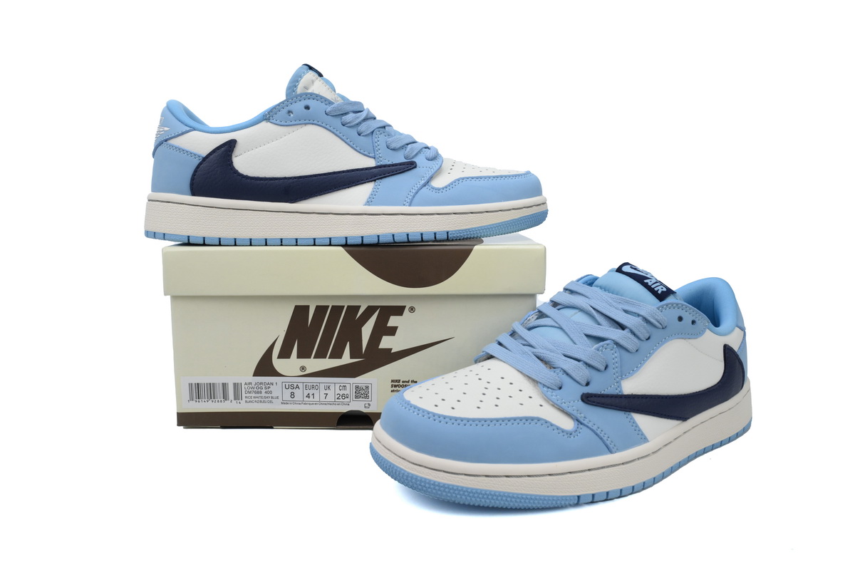 Travis Scott x Air Jordan 1 Low Blue DM7688-400