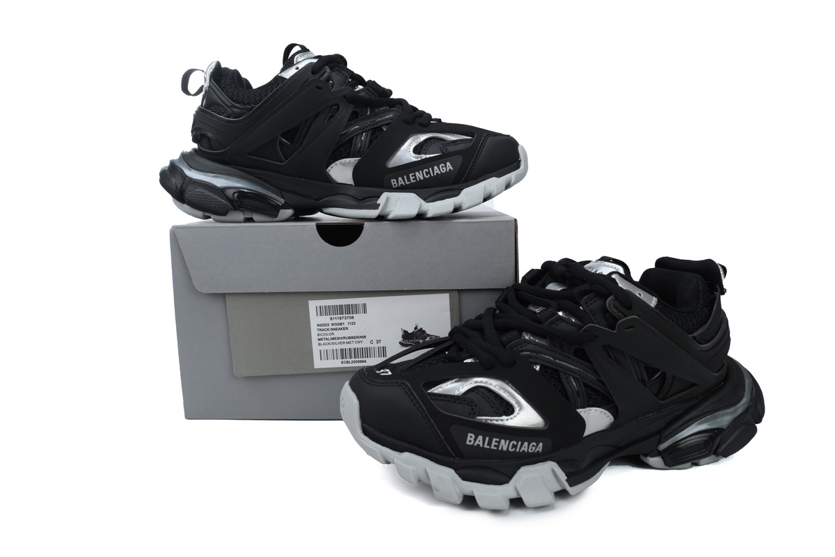 Balenciaga Track Black Silver  542023W2FSC1081