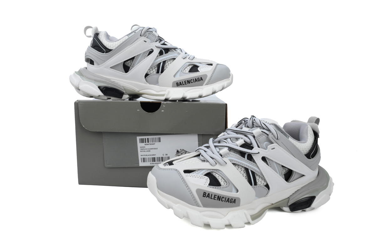 Balenciaga Track White Gray Black