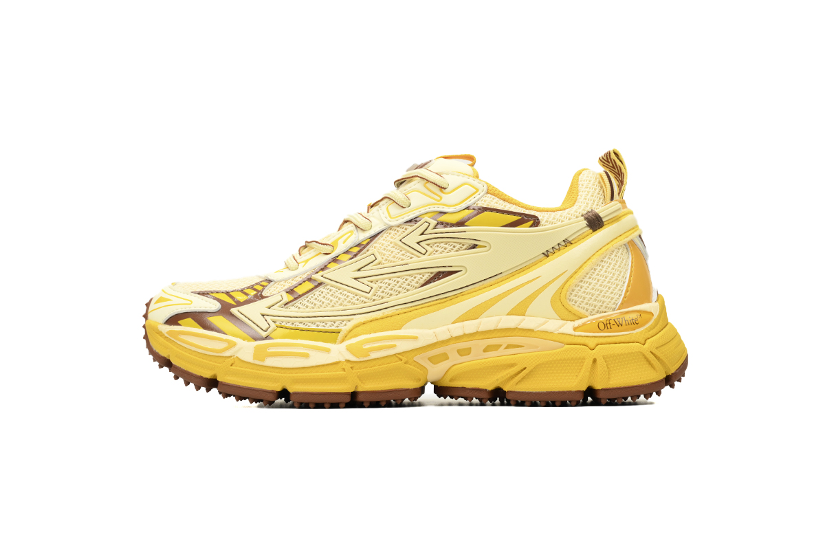 OFF-WHITE Out Of Office OOO Low Tops Yellow OIIA295F24 FAB00 10003
