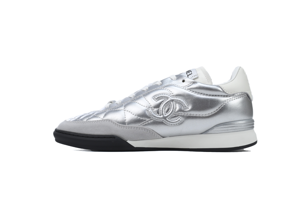 C Wmns Sneaker White Silvery