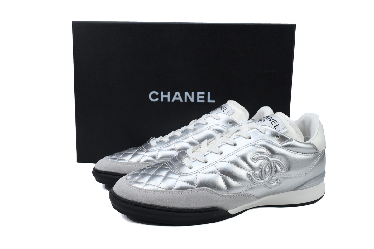 C Wmns Sneaker White Silvery