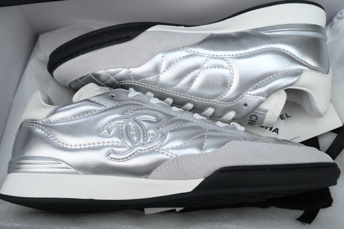 C Wmns Sneaker White Silvery