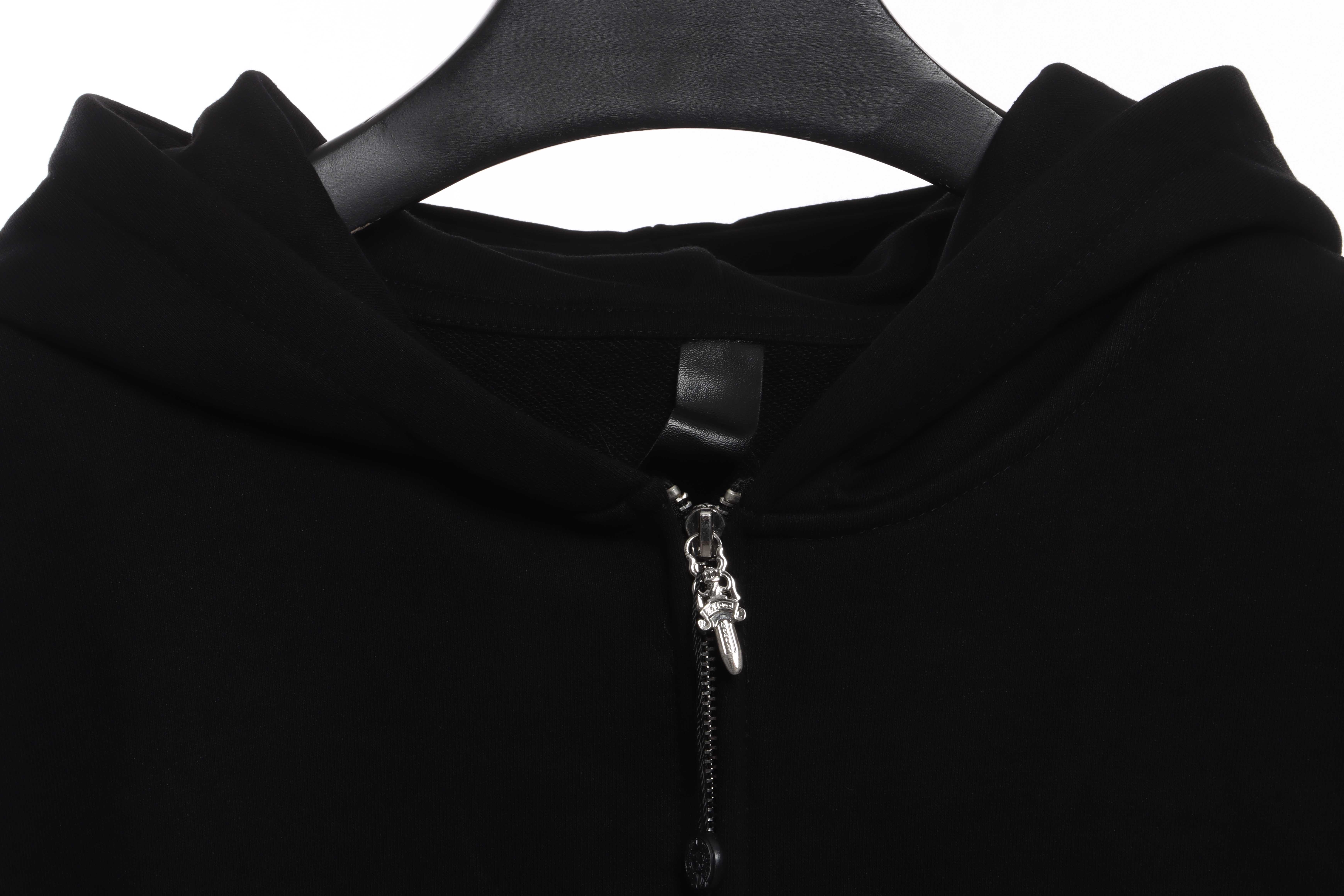 Chrome Heart Zip up Hoodie Red
