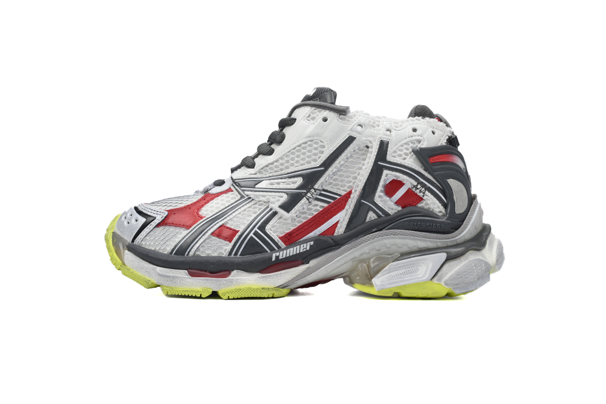 Balenciaga Runner White Black Red 677402 W3RB2 9167