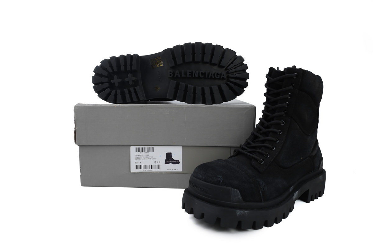 Balenciaga Strike Boots Black