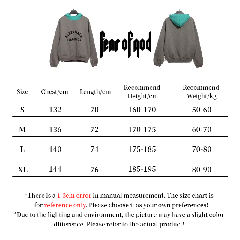 Fear of God Essentials Dark Heather Oatmeal Mint Leaf Nylon Fleece Hoodie