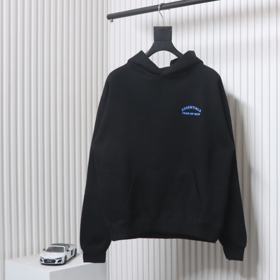 Fear of God Essentials Hoodie Black