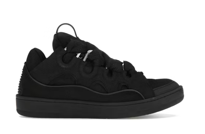 Lanvin Leather Curb Triple Black