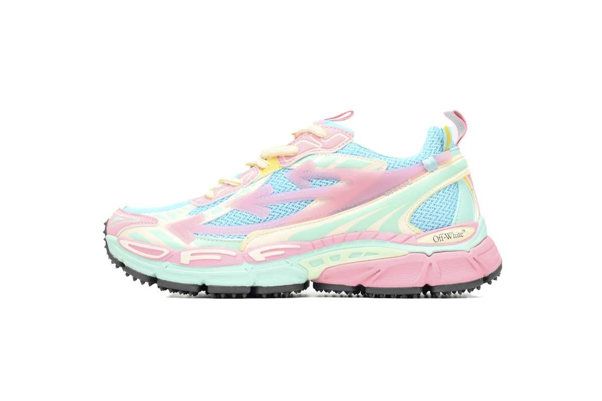OFF-WHITE Out Of Office OOO Low Tops Blue Pink OIIA295F24 FAB00 10002