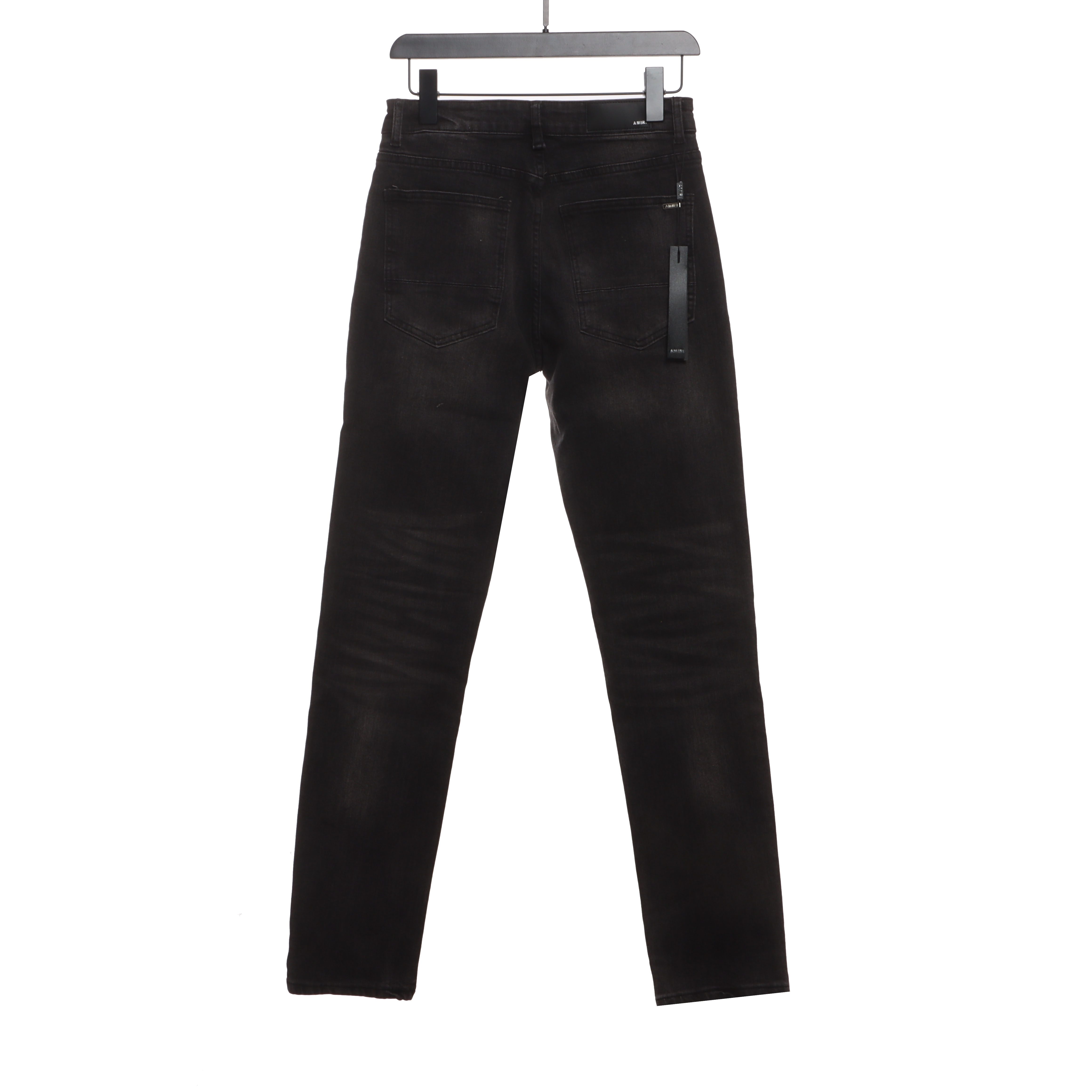 Amiri Fashion Jeans Black Red 24