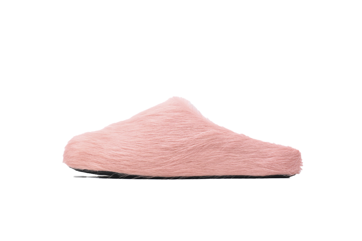 Marni Furry Slide Pink