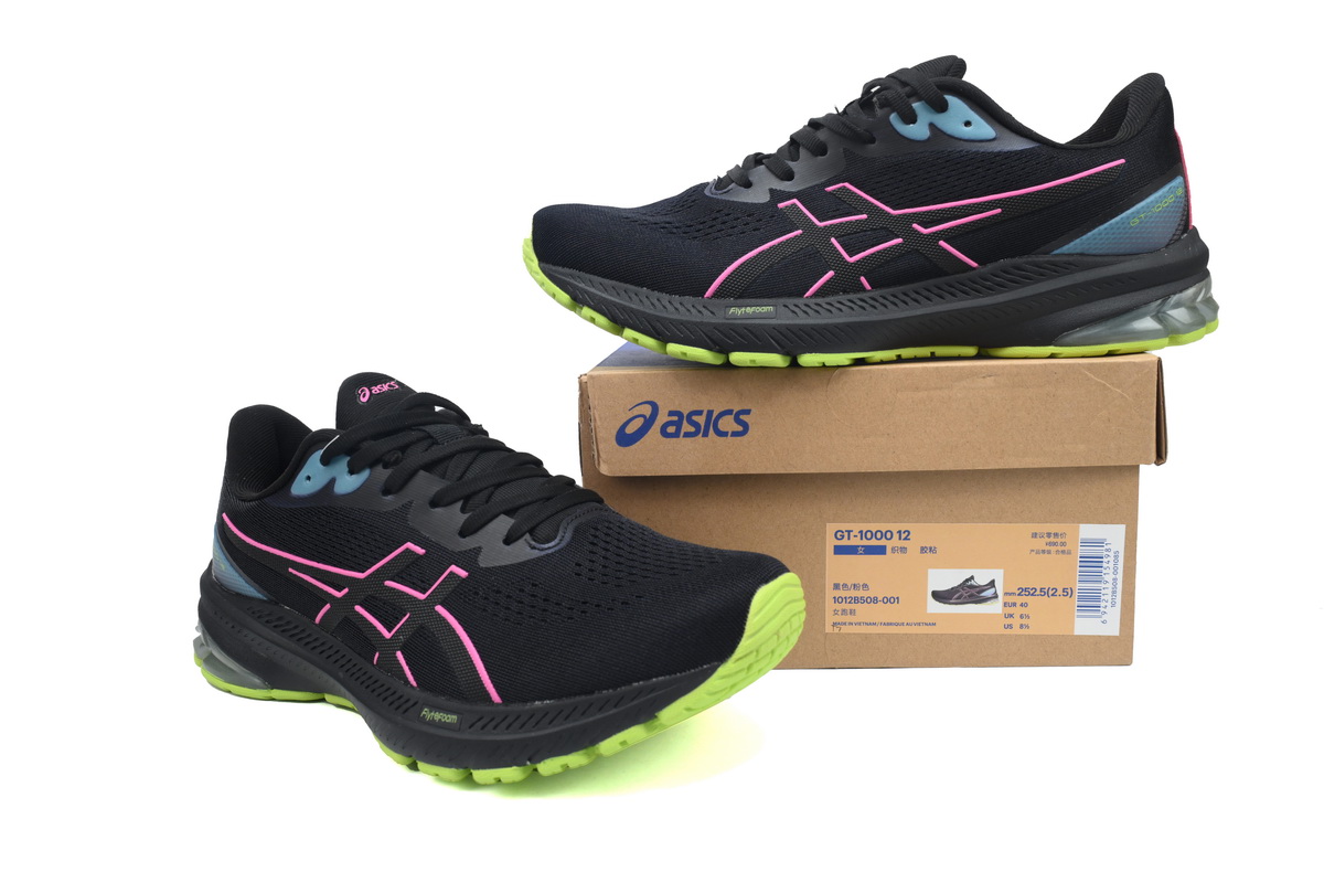 ASICS GT-1000 12 Gore-Tex Black Hot Pink 1012B508-001