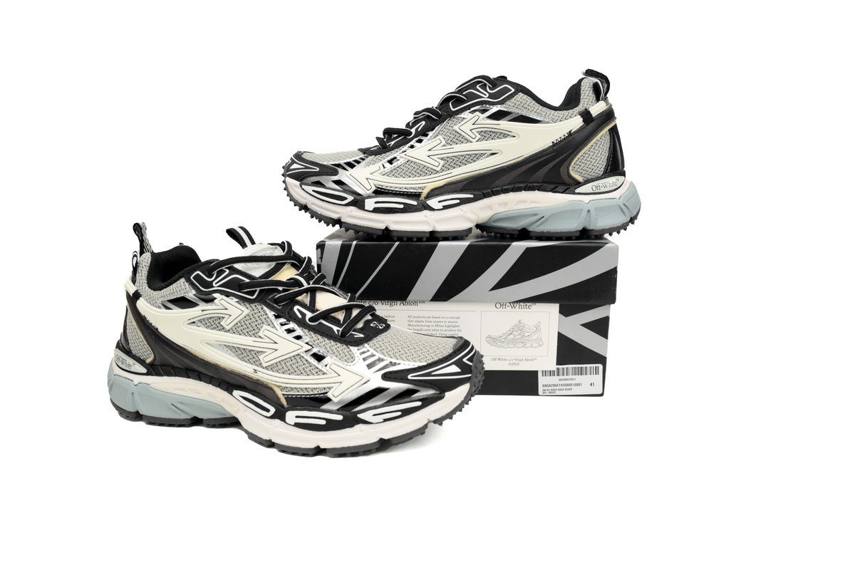 OFF-WHITE Out Of Office Blue Silver white OIIA295F24 FAB00 10001