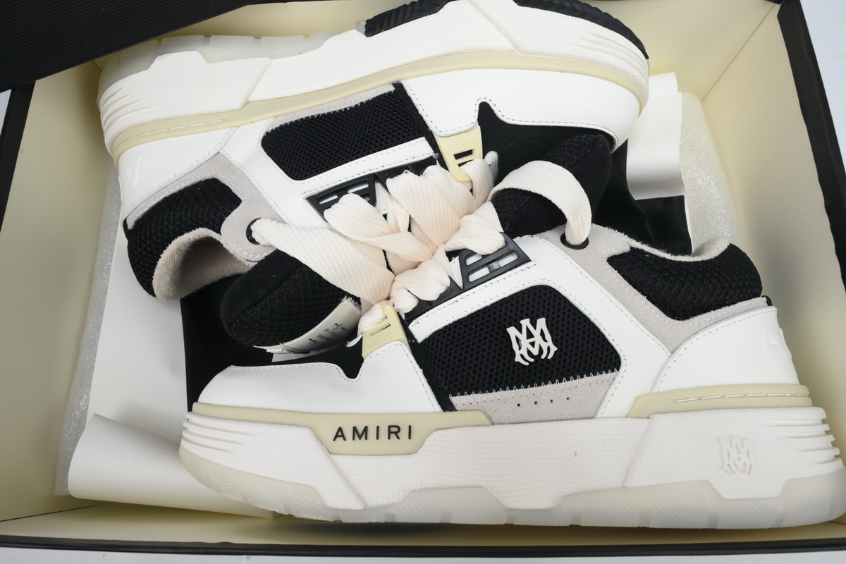 AMIRI White Gray Black