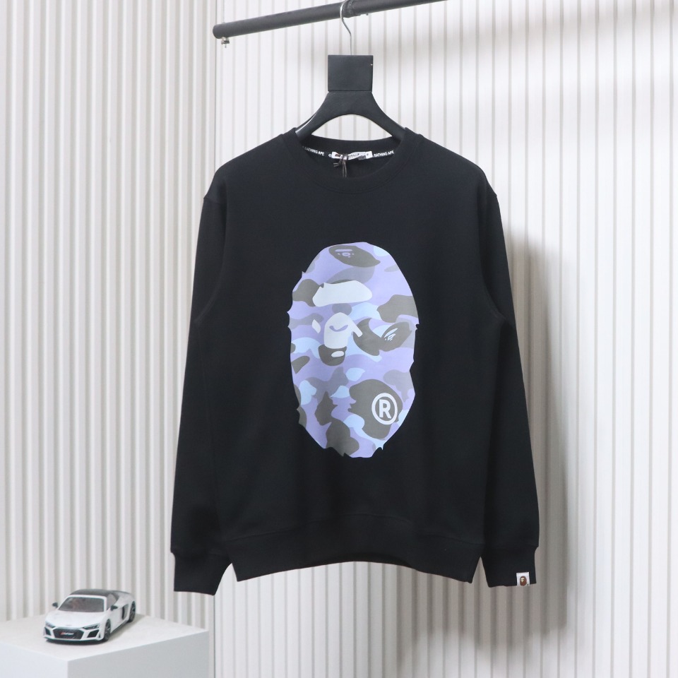 BAPE Logo Hoodie Black