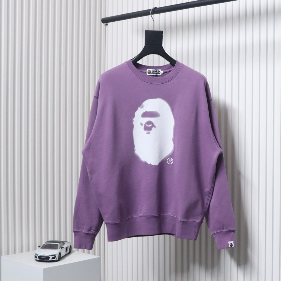 BAPE Logo Hoodie Purple